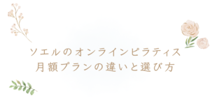 SOELU ソエル オンライン ピラティス