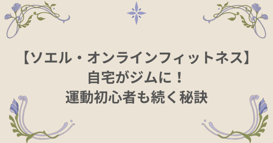ソエル オンライン 初心者